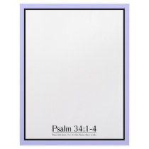 Read the Bible Psalm 34:1-4 Customized Letterhead