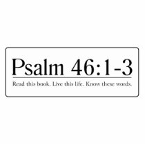Read the Bible Psalm 46:1-3 Acrylic Cut Outs