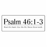 Read the Bible Psalm 46:1-3 Acrylic Cut Outs