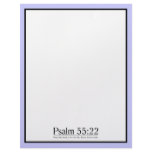 Read the Bible Psalm 55:22 Custom Letterhead
