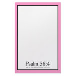 Read the Bible Psalm 56:4 Stationery