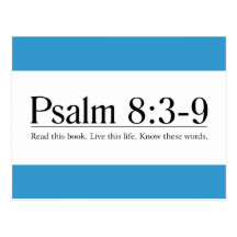 Read the Bible Psalm 8:3-9 Post Card