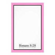 Read the Bible Romans 8:28 Customized Stationery