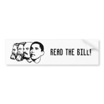 READ THE BILL! bumper sticker