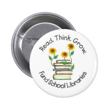 Read Think Grow - Fund School Libraries (Wallace1) Pin