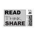 Read Think Share postage by mindprint9 Read Think Share postage