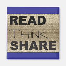 Read Think Share Refrigerator Magnets