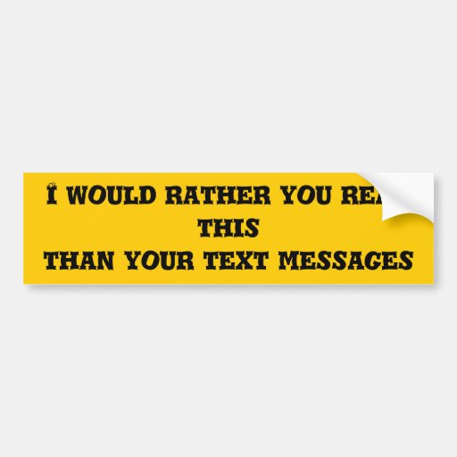 Read This Bumper Stickers