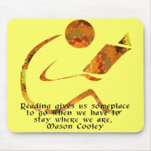 Reader Golden Quote Mousepad