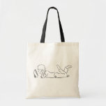 Reader in Grass Bag