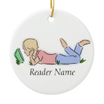 book lover ornament