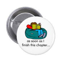 Reader T-shirts and Gifts. Pinback Button