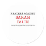 Readers Against Sarah Palin Round Sticker