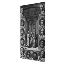 Reading a letter to Queen Elizabeth I Gallery Wrap Canvas