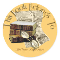 Reading Bookplate stickers