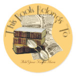 Reading Bookplate stickers