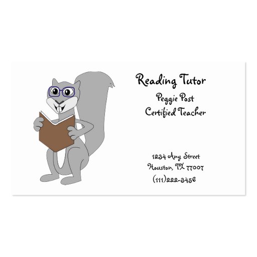 Reading Business Card