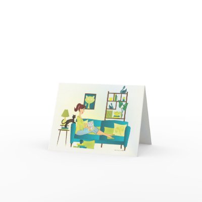Reading Card by trennea