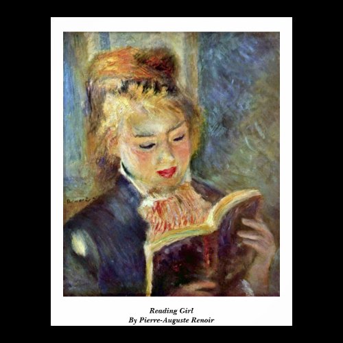 Reading Girl By Pierre-Auguste Renoir Posters