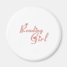 Reading Girl tee shirts Refrigerator Magnet