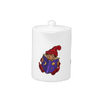 reading gnome fantasy teapot