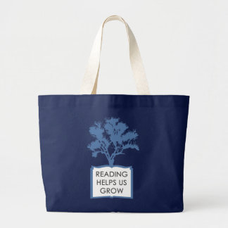 Reading Helps Us Grow Large Tote Tote Bag