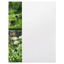 Reading in the Garden Personalized Letterhead