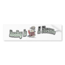 Reading Is A Pleasure bumper stickers by F21348035 Reading Is A Pleasure bumper stickers
