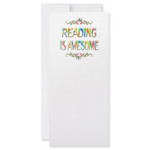 Reading is Awesome Rack Card Template