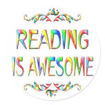 Reading is Awesome Stickers