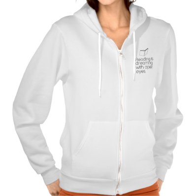 Reading is Dreaming with Open Eyes Hooded Pullovers