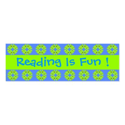 Reading Is Fun Bookmarks Business Cards by DonnaGraysonAbstract