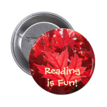 Reading is Fun! buttons school kids read Leaves