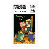 Reading Is Fun Stamp by ZachBear Reading Is Fun Stamp