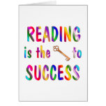 Reading is Key to Success Greeting Cards
