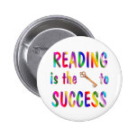 Reading is Key to Success Pin