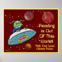 Reading Is Out Of This World print