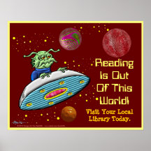 Reading Is Out Of This World Posters
