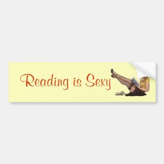 "Reading is Sexy" Bumper Sticker