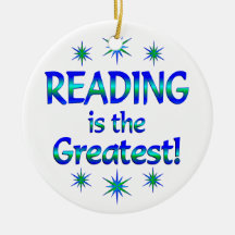 Reading is the Greatest Christmas Ornaments