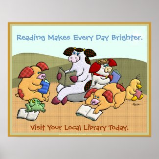 Reading Makes Every Day Brighter Posters