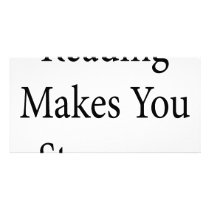Reading Makes You Stronger Photo Card Template