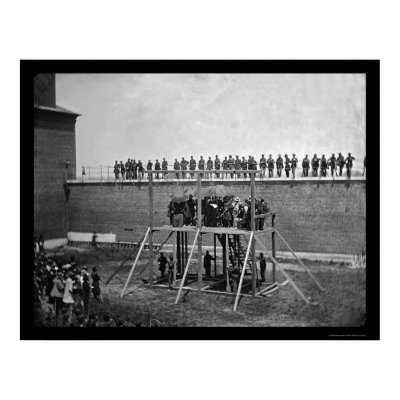 Reading of the Lincoln Death Warrant 1865 Poster by lc_civilwar