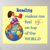 Reading on Top of the World! Posters