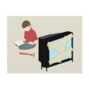 Reading Postcard by WeAreTheInternet Reading Postcard