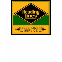 Reading Railroad Lines Bee Line Service Black Kids t-shirts