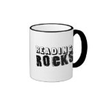 Reading Rocks Black Text Coffee Mug