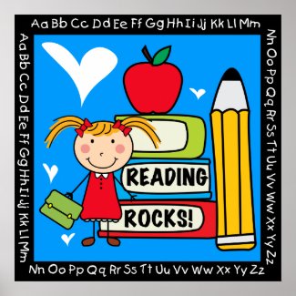 Reading Rocks Classroom Poster