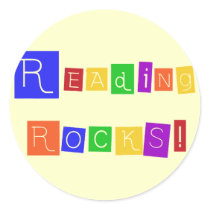 Reading Rocks Tshirts and Gifts stickers by school_teacher Reading Rocks Tshirts and Gifts stickers