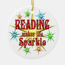Reading Sparkles Christmas Ornaments